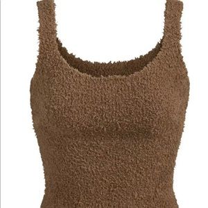 NWT Skims Cozy Knit Tank in CARMEL LARGE*Sold Out